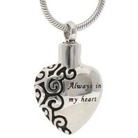 Always in My Heart Memorial Necklace