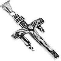 Crucifix Necklace - shrouded Cross Necklace