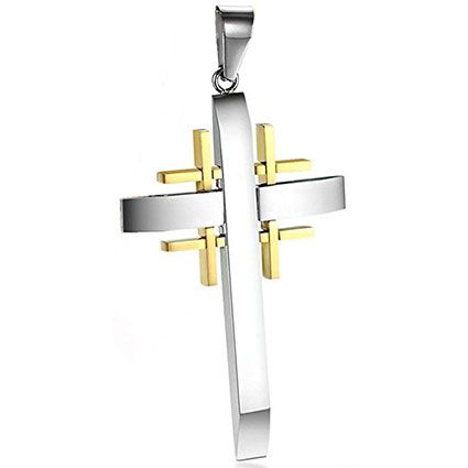 Christ Jerum Crusader Cross Necklace - Crusader Cross Pendant Christ Jerum Crusader Cross Necklace - Crusader Cross Pendant