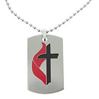 United Methodist Dog Tag Necklace