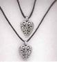 Mother Daughter Twin Heart Lockets