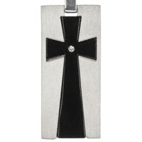 Stainless Steel 2 Tone Cross Necklace