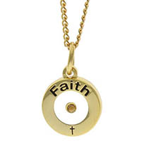 Faith Necklace with Mustard Seed and Cross