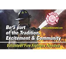 Fire Department Community Recruitment Outdoor Banner