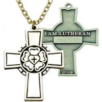 Lutheran Rose Confirmation Cross