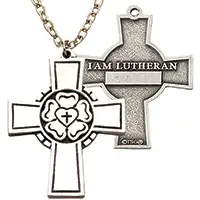 Lutheran Rose Confirmation Cross