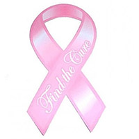 Find the Cure Breast Cancer Car Magnet - Pink Ribbon Car Magnet