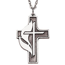 United Methodist Cross Necklace