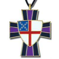 Episcopal Shield and Cross Necklace