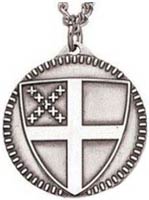 Episcopal Shield Necklace Sterling Silver