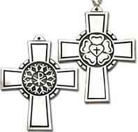 Luther's Seal Pectoral Cross Necklace 3 Inch