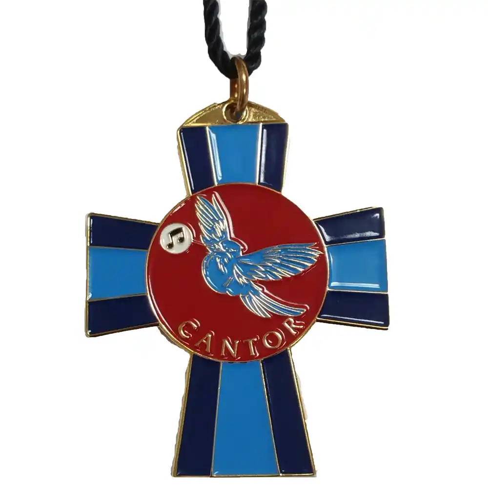 Cantor Cross Necklace Gold