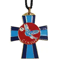 Cantor Cross Necklace Gold