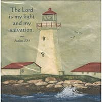 The Lord is My Light Luncheon Napkins