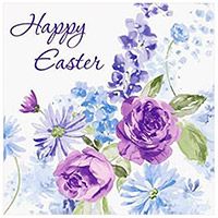 Happy Easter Lilac Lunch Napkins (Pkg of 16)