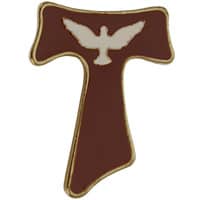 Tau Cross Pin with Dove