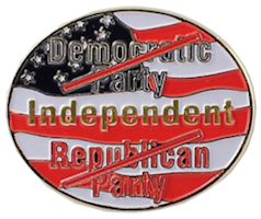 Political Independent Pin, Political Pins