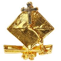 Cross, Diploma Graduation Pin