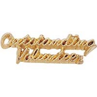 Outstanding Volunteer Lapel Pin Gold