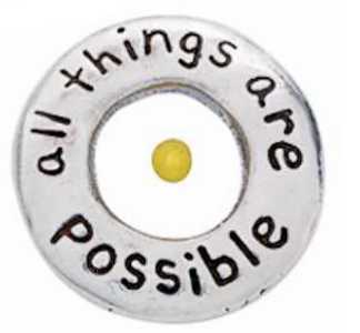 All Things Are Possible Mustard Seed Silver Pins