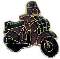 Motorscooter Lapel Pin