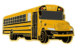 Yellow School Bus Lapel Pin