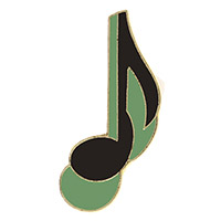 Music Note Pin - Eighth Note Pin