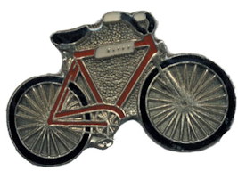 Red Bicycle Pin