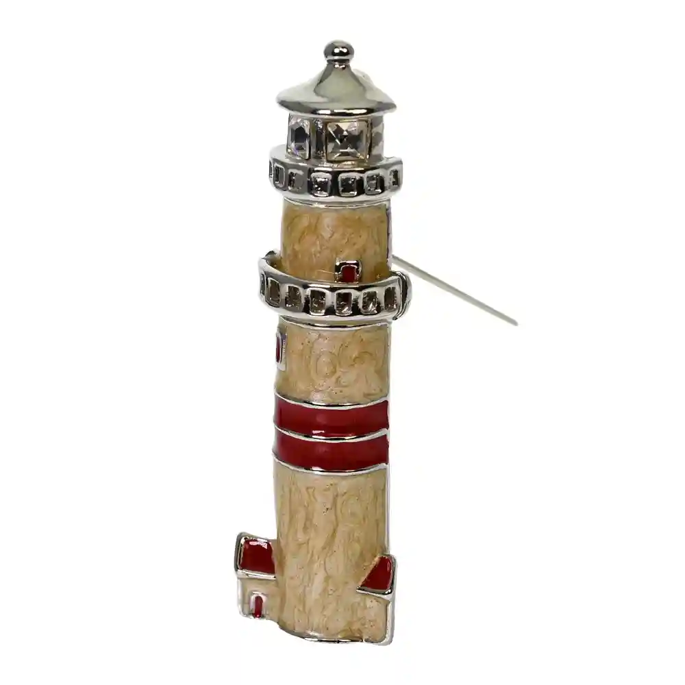 Boston Lighthouse Pin or Necklace Pendant