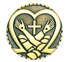 Jesus & St. Francis Heart Pin