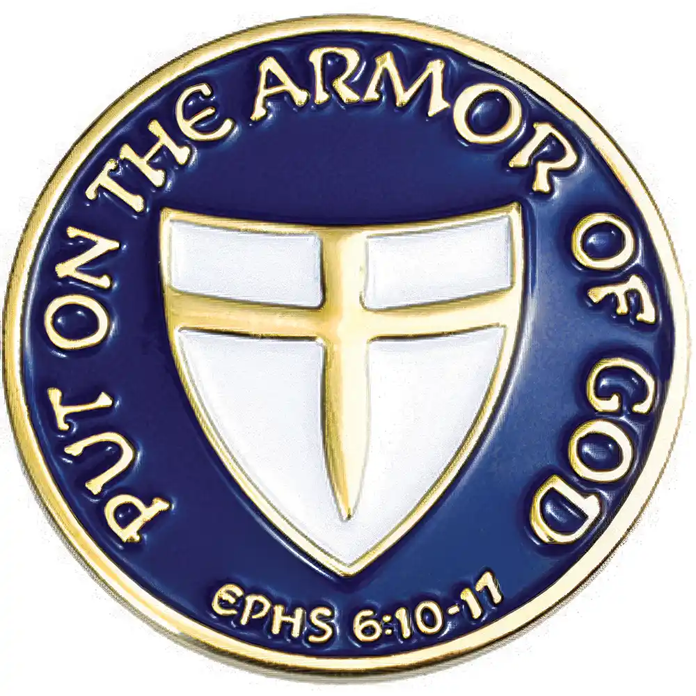 Armor of God Pin with Shield of Faith - Ephesians 6:10-17