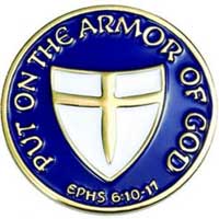 Armor of God Pin with Shield of Faith - Ephesians 6:16