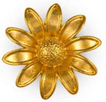 Daisy Pin Gold Plated