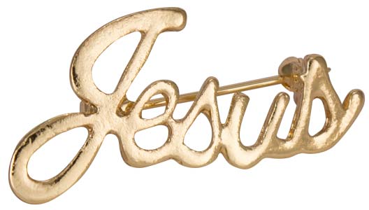 Gold Jesus Pin Script