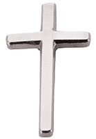 Silver Plated Cross Pin