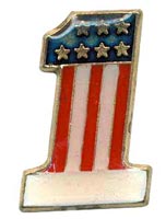 USA #1 Flag Pin