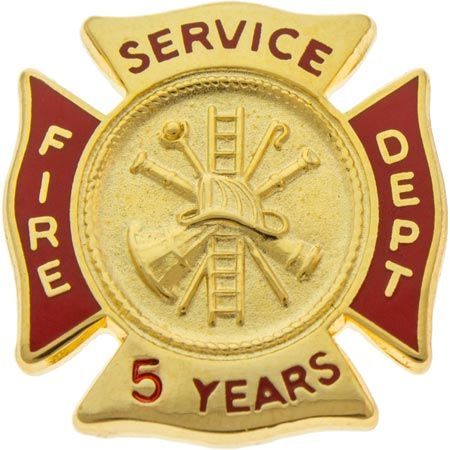 20 Years of Service Award Lapel Pin Length Firefighter Fire Department A 148 