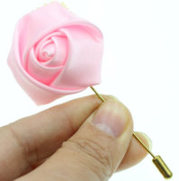 Cloth Rose Flower Stick Pin (Pkg of 3) $2.00 Each