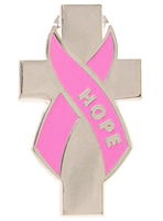 Breast Cancer Hope Cross Pins (Pkg of 12)