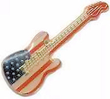 USA Flag Guitar Pin