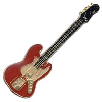 Red Guitar Pin