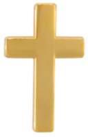 Gold Christian Cross Pins (Pkg of 12)