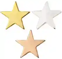 Gold, Silver or Bronze Star Lapel Pins