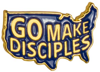 Go Make Disciples Christian Pin