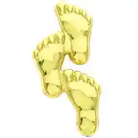 Footprints in the Sand Pin - Footprints Lapel Pin