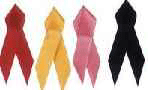 Cloth Ribbons for Lapel Pins - 7 Colors - Pk of 25