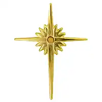 Star of Bethlehem Pin with Mustard Seed Center