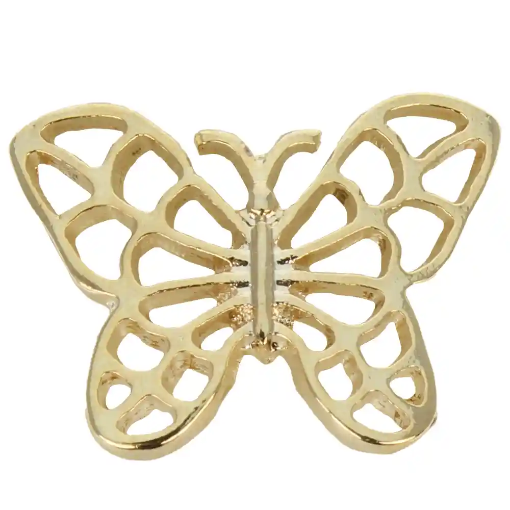 Gold Plated Filigree Butterfly Pin