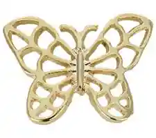 Gold Butterfly Pin - Filigree Butterfly Brooch Pin