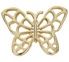  Filigree Butterfly Pin Gold Plated